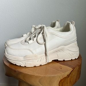 White Chunky Sneakers